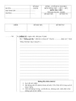 KTĐK CKII - TV -LỚP 2