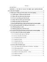 GIẢI PHÁP NÂNG CAO HIỆU QUẢ KINH DOANH tại CÔNG TY cổ PHẦN bảo vệ THỰC vật 1 TRUNG ƯƠNG – CHI NHÁNH NAM TRUNG bộ