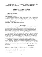 ĐỀ THI LẦN 3 GIỮA HK II