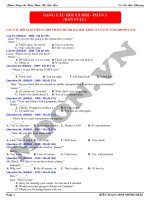 Câu hỏi xã hội trong đề thi đại học môn Tiếng anh(Phần 2)