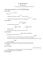 ĐỀ THI THỬ HỌC KÌ 2 NĂM 2011