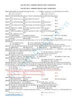 Bài tập Andehit - Xeton