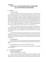 BÁO CÁO THỰC TẬP-CÁC YẾU TỐ ẢNH HƯỞNG ĐẾN NGHÈO ĐÓI  TẠI THÀNH PHỐ HỒ CHÍ MINH