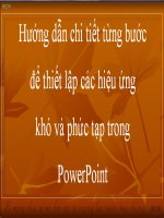 hIỆU ỨNG KHÓ VÀ NÂNG CAO TGREEN POWPONT