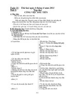 Tuần 31 lớp 5CKTKN, sg chiều,tích hợp