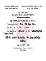 Giấy chứng nhận Gv giỏi