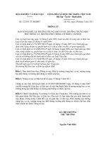 TT 12/2011/TT-BGDĐT NGÀY 28/3/2011 BAN HÀNH ĐIỀU LỆ TRƯỜNG THCS, THPT VÀ PT CÓ NHIỀU CẤP HỌC  CÓ HIỆU LỰC TỪ 15/5/2011