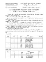 KE HOACH PHU DAO HS HK II/2010-2011
