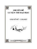 CHUYÊN ĐỀ MŨ - LOGARIT (LTĐH)