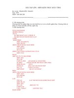 Bài tập lớn môn kiến trúc máy tính ngành công nghệ thông tin