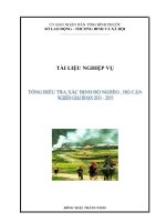 Tập huấn nghiệp vụ điều tra hộ nghèo