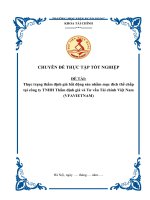 Thực trạng thẩm định giá bất động sản nhằm mục đích thế chấp tại công ty TNHH Thẩm định giá và Tư vấn Tài chính Việt Nam (VFAVIETNAM)