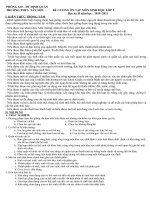 Đề cương ôn tập Sinh học 9 học kì 2 (2010-2011).