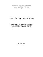 Tác phẩm tốt nghiệp của sinh viên Khoa Viết văn - Báo chí Nguyễn Thị Thanh Dung