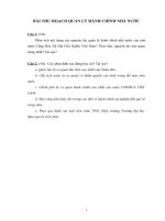 BÀI THU HOẠCH QUẢN LÝ HÀNH CHÍNH NHÀ NƯỚC