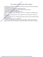 Đề cương ôn tập Công nghệ 8 - HK2.