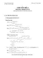 Một số PP giải phương trình vô tỷ