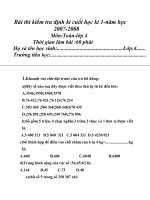 đề thi định kì lần thứ 1