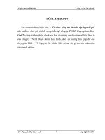 Tổ chức công tác kế toán tập hợp chi phísản xuất và tính giá thành sản phẩm tại công ty TNHH Dược phẩm Hoa Linh