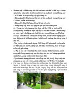 vai trò thực vật về môi trường