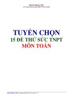 15 đề thi thử TN THPT năm 2011- đáp án chi tiết