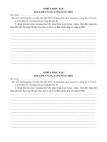 Phiếu học tập phần Điện năng