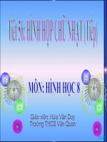 Tiết 56 Hình hộp chữ nhật hót