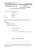 Đồ án Thiết kế chế tạo mạch điều khiển động cơ 1 chiều hiển thị trên LCD.