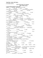 Đề cương ôn tập Tiếng Anh 6 HK2.