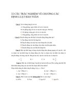 32 câu trắc nghiệm định luật bảo toàn