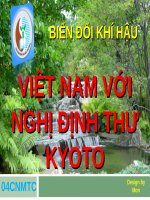 Nghị định thư Kyoto và Cơ chế phát triển sạch CDM