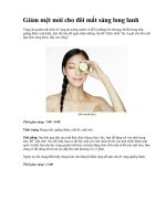 Giảm mệt mỏi cho đôi mắt sáng long lanh