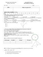 Đề kiểm tra chương II hình học 6