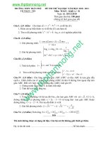 de thi thu truong Tran Phu