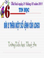 Thêm một số lệnh trong logo