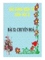 Bài giảng chuyển hóa sinh học 8