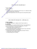 Đề cương ôn tập Địa 8 & 9 - HK2.