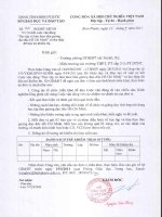 Hiệu trưởng các trường lấy CV số 720/SGDĐT ngày 6/4/2011 thực hiện . Nộp b/c qua maile trước ngày 10/4/2011 để tổng hợp số liệu