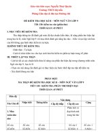 Đề kiểm tra học kì 2 môn văn có ma trận