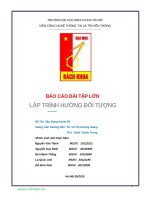 Báo cáo bài tập lớn Xây dựng game 2d