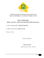 Đồ án Tính toán , thiết kế mạch điều khiển nhiệt độ giàn nóng