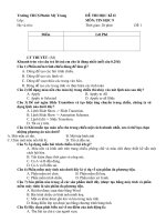 Đề thi tin học 9 đề 1 + đề 2