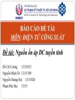 báo cáo Nguồn ổn áp DC tuyến tính