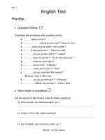 English Test level A