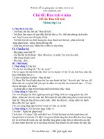 Giáo án hoa kết trái