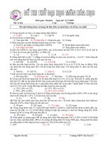 Đề thi thử đại học môn hóa (đề 3). De thi thu dai hoc mon Hoa