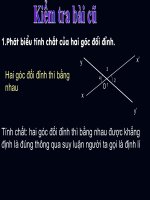 Tiết 12, Định lí