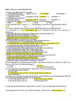 bài tập dao động điều hòa