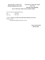 Đồ án  Nghiên cứu, thiết kế mạch điều khiển nhiệt độ nước làm mát