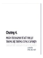 Hệ thống cung cấp điện  Phân tích kinh tế kỹ thuật